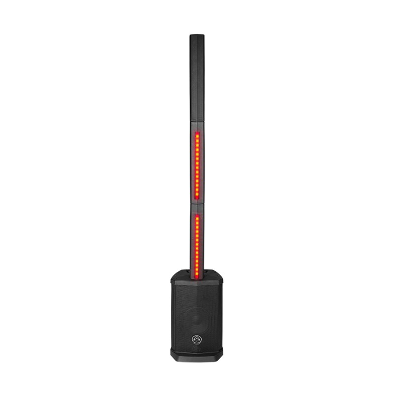 Système colonne amplifié avec Bluetooth/TWS - 100W + effet LED - rouge