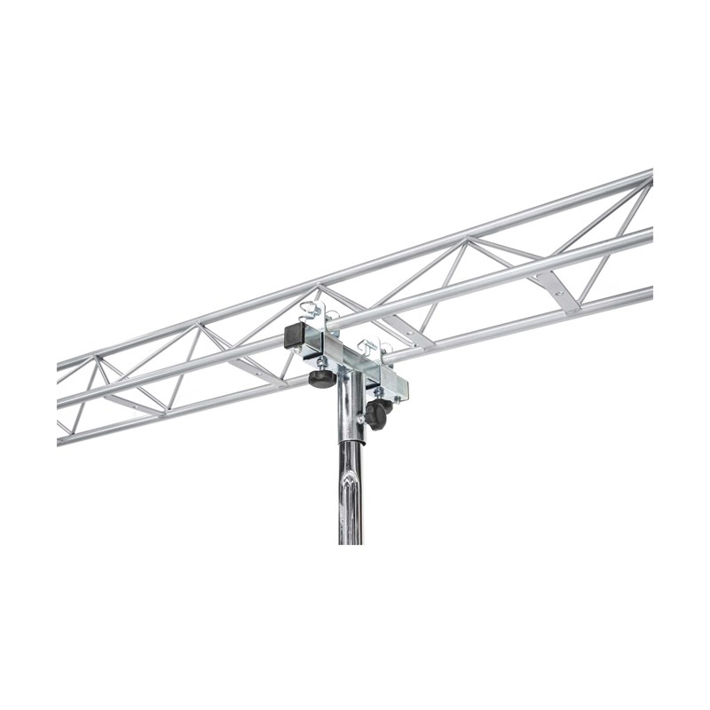 Portique d'éclairage à manivelle - 4m avec traverse triangulaire support