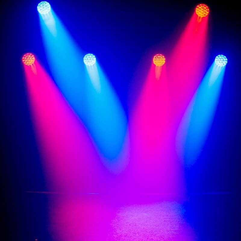 Lyre Wash LED 19x15W RGBW avec Zoom - DMX Lumière