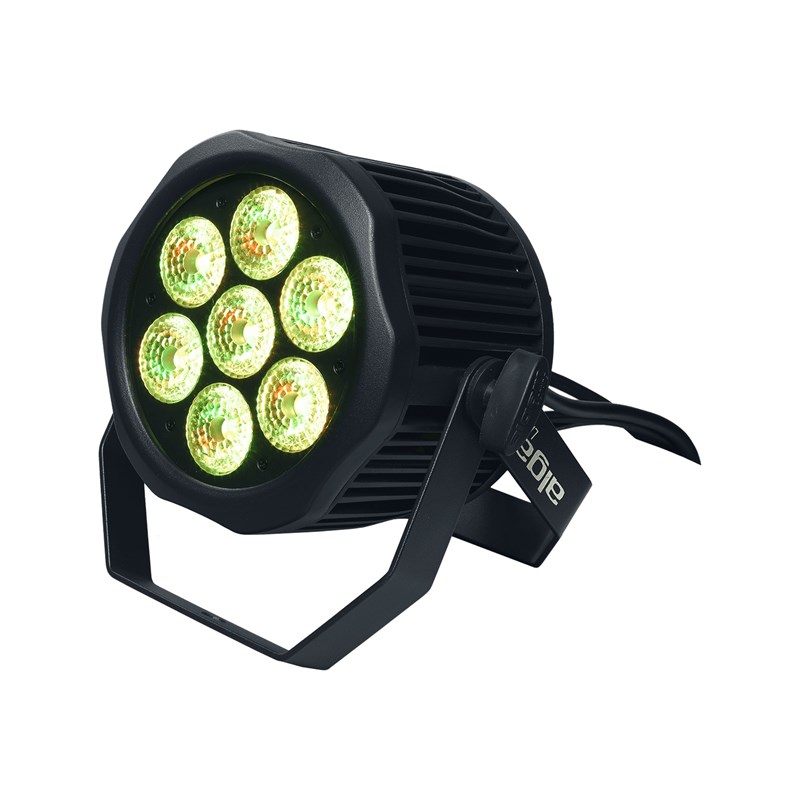 Projecteur LED extérieur IP65 - 7 x 12 W RGBWAUV - DMX