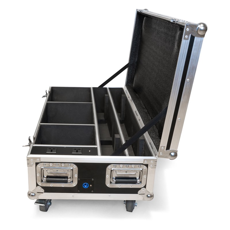 Flight case de transport pour 2 barres lumineuses - coté