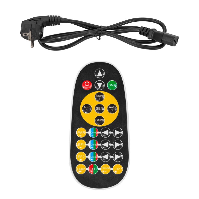 Jeu de lumière ultra-complet avec 6 effets Gobos