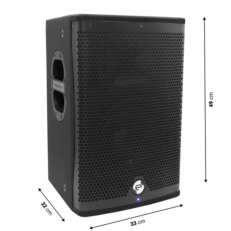 Enceinte amplifiée 10” - 1000W RMS - DSP intégré - Elokance - ePro 10 A dimensions
