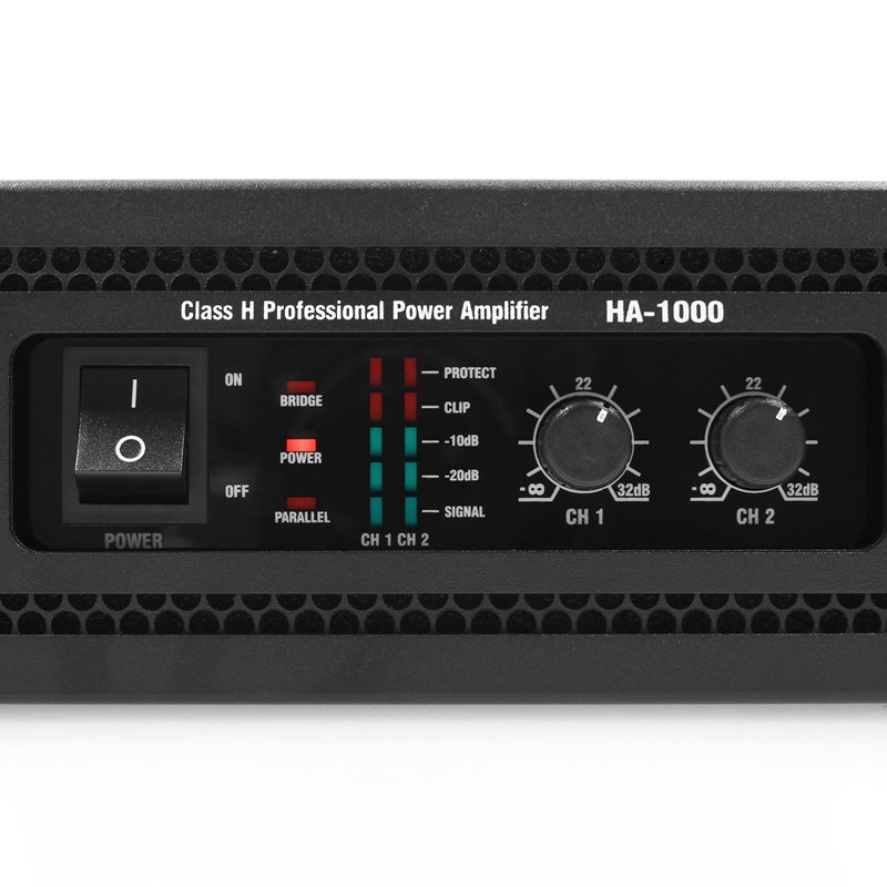 Amplificateur sonorisation 2 canaux - 500W - HP/LP - Elokance - HA 1000 volumes