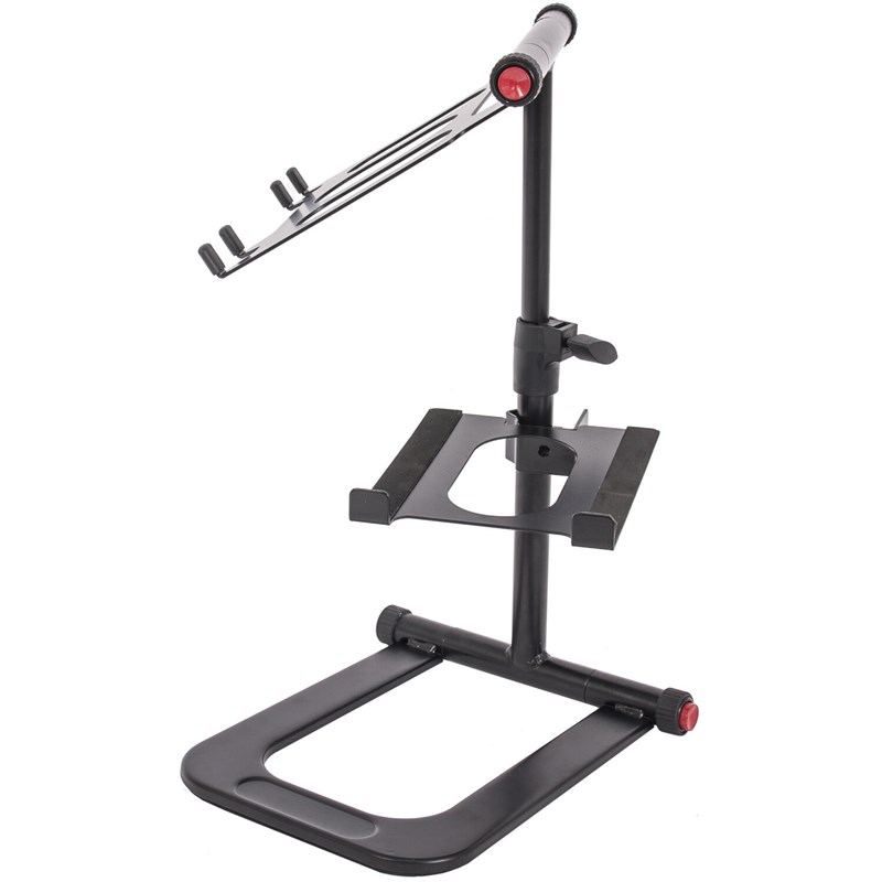 Support double pour PC portable et monitor Ibiza SLAP200 - side