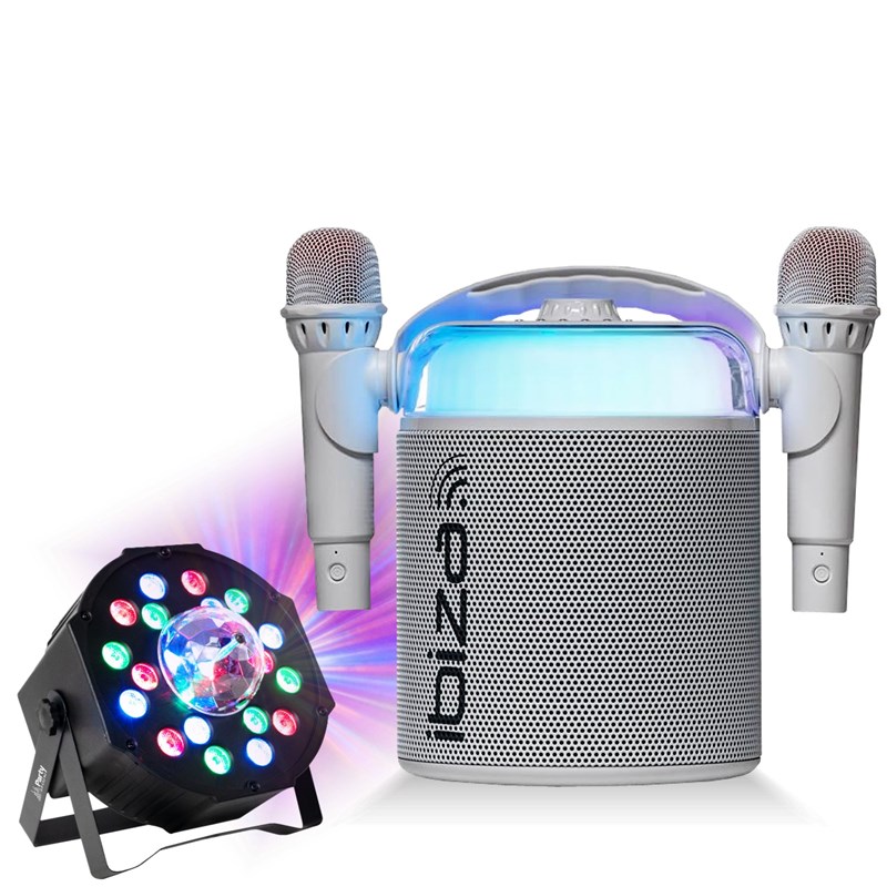 Pack Enceinte karaoké Bluetooth 120W - Effet Astro LED