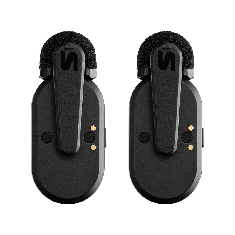 Système sans fil nomade - 2 micros cravate sans fil avec boîtier de charge - arrière