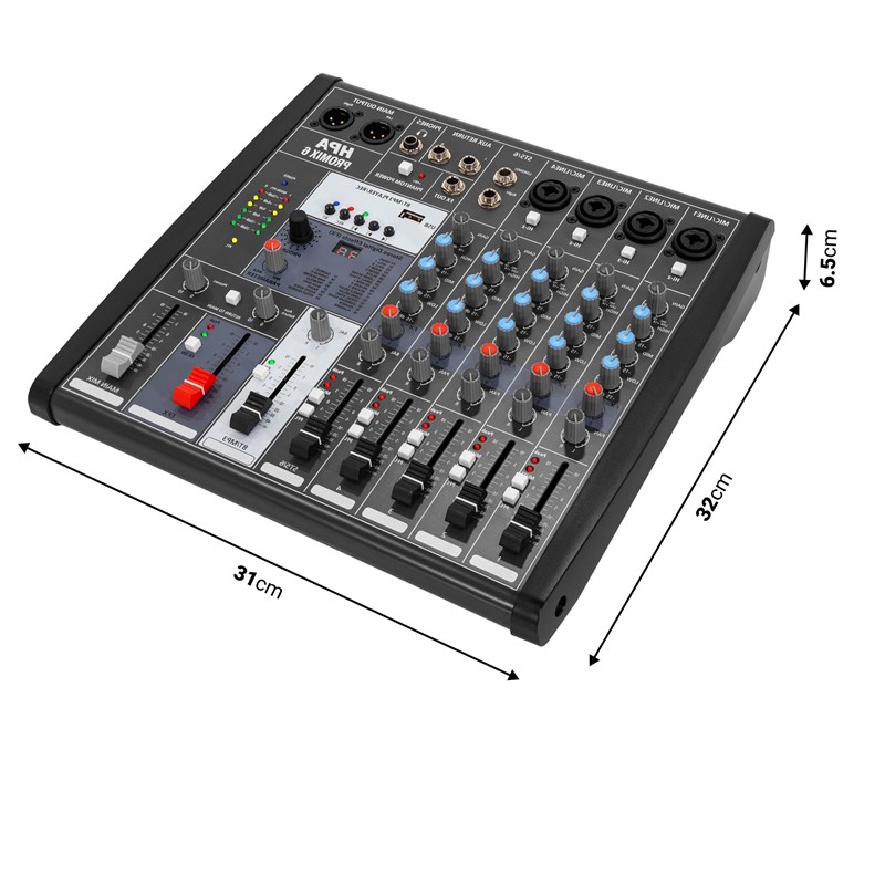 HPA Promix 6 - dimensions