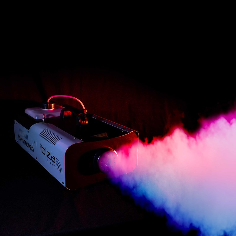 Machine à fumée pro 1500W - DMX, programmable, 2 télécommandes outil