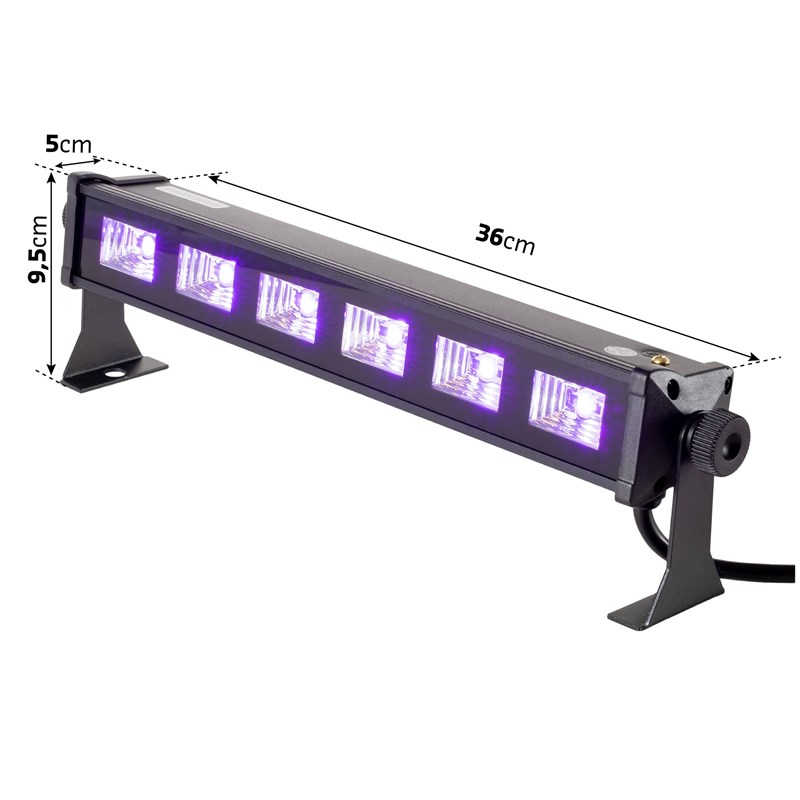 Barre LED UV - 6x3W - Mini format plug-and-play éclairage