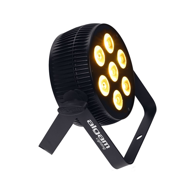 Projecteur LED RGBW 7x10W - DMX - lyre & télécommande - Affichage