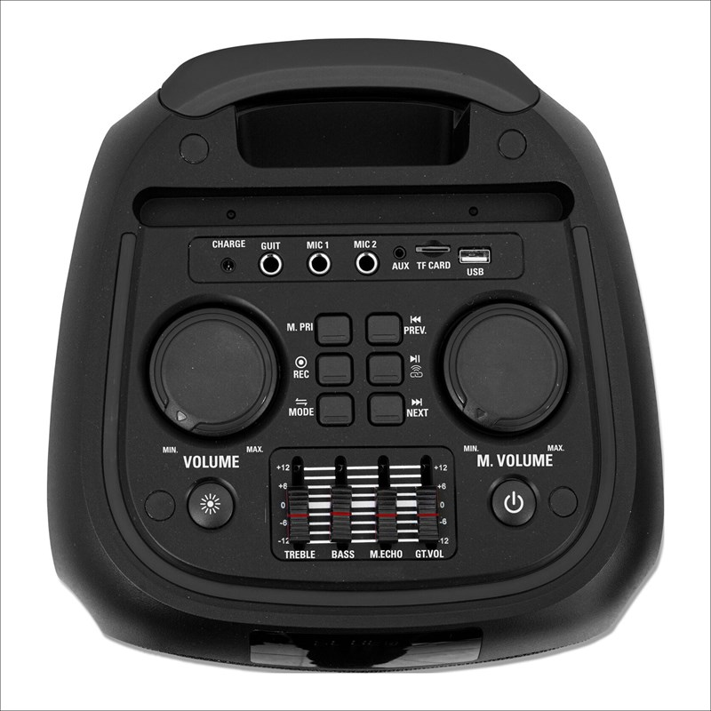 Enceinte karaoké lumineuse portable VENUS600 - connectiques