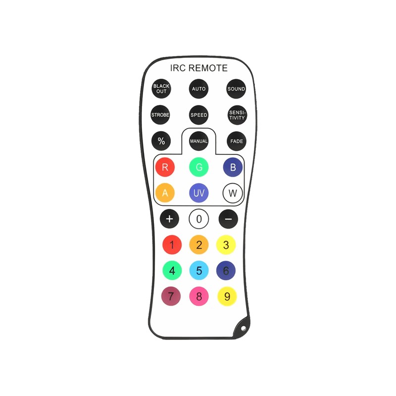 Par LED sans fil sur batterie 6x12W - UV - DMX - Télécommande