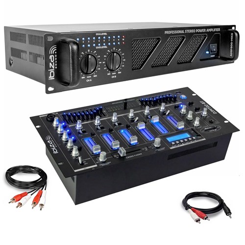 PACK AMPLI SONO 1200W - AMP800-MKII + DJM102-BT