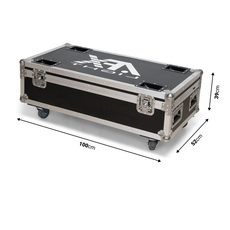 AFX FL-2MASTBAR-BAT - Flight case de transport pour 2 barres lumineuses - DIMENSIONS