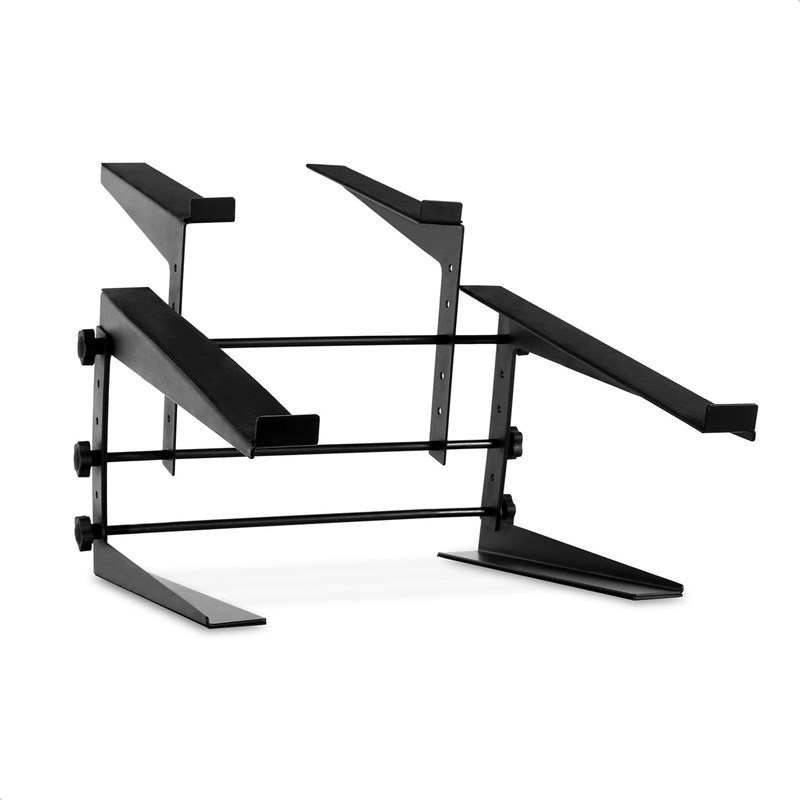 Support double pour PC portable et monitor DJ - Réglable et portable
