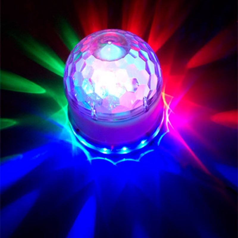 Demi-sphère à LED - Effet disque soleil et boule disco audio
