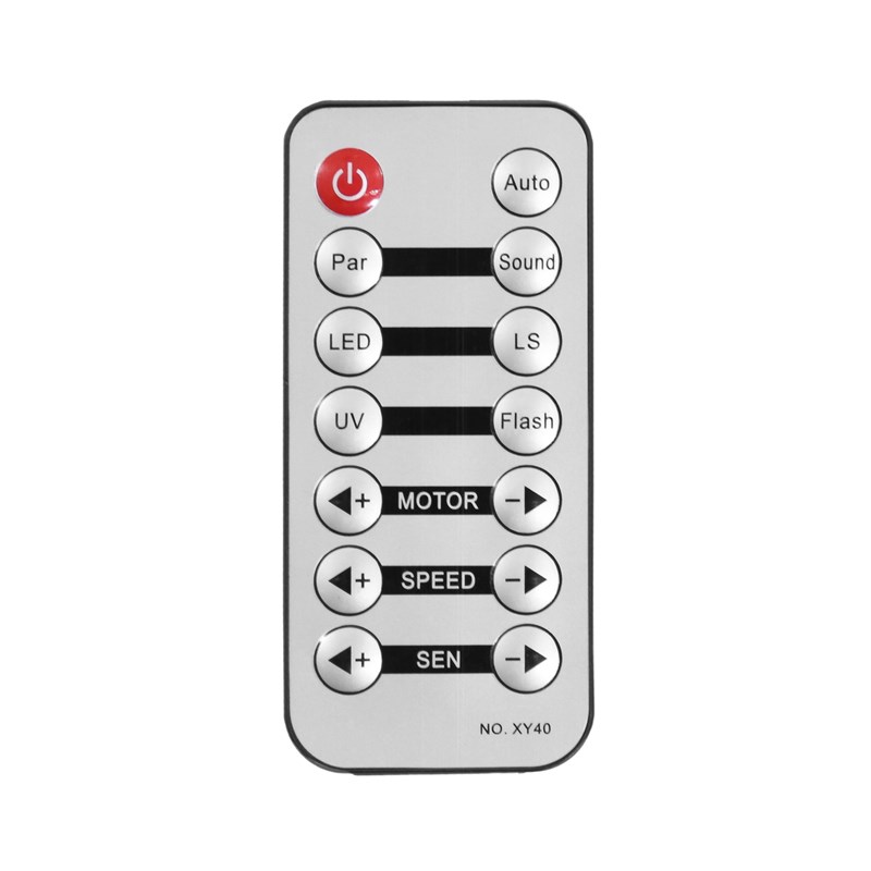 Jeu de lumière 5-en-1 multi-effets - LED RGBW UV Laser détection