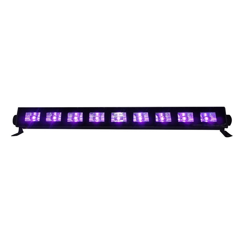 Barre LED UV 9 x 3W lumière noire effet fluorescent - LED UVBAR