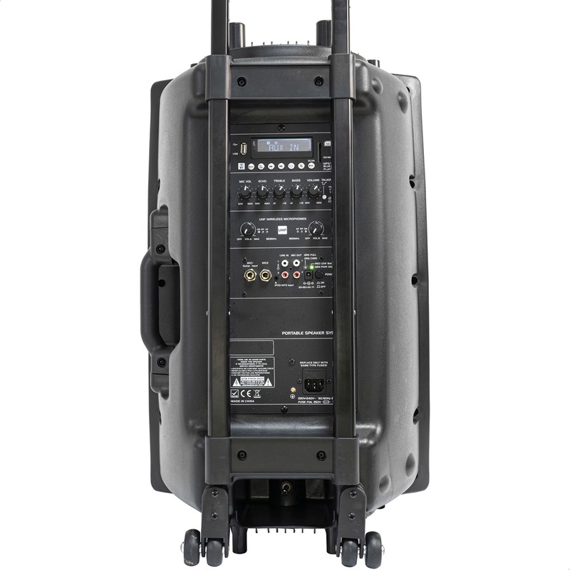 Système portable 15”/38cm - 800W - Micro main et micro tête UHF - TWS batterie
