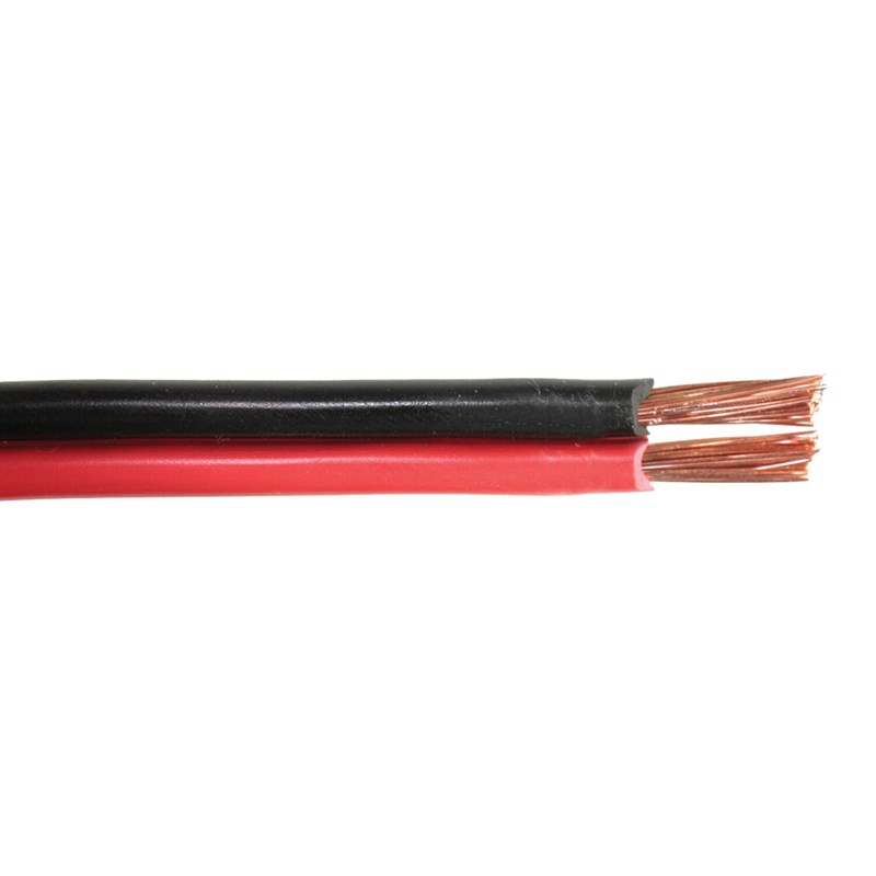 Câble haut-parleur rouge/noir 2x1,5 mm² - Bobine 100 m