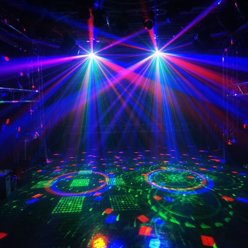 Effet lumière DMX 5-en-1 Wash UV Laser Stroboscope - FULLMOON