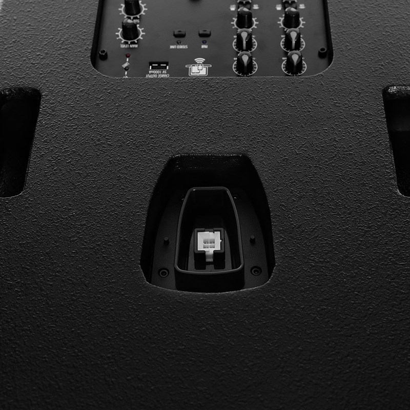 Système colonne 12" - 1000W - Bluetooth & mixeur - Elokance - Line Club connectique