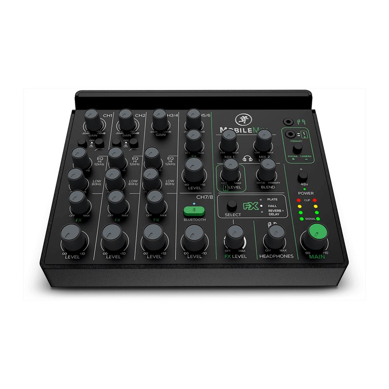 Mixeur audio 8 canaux avec effets - USB - Bluetooth batterie