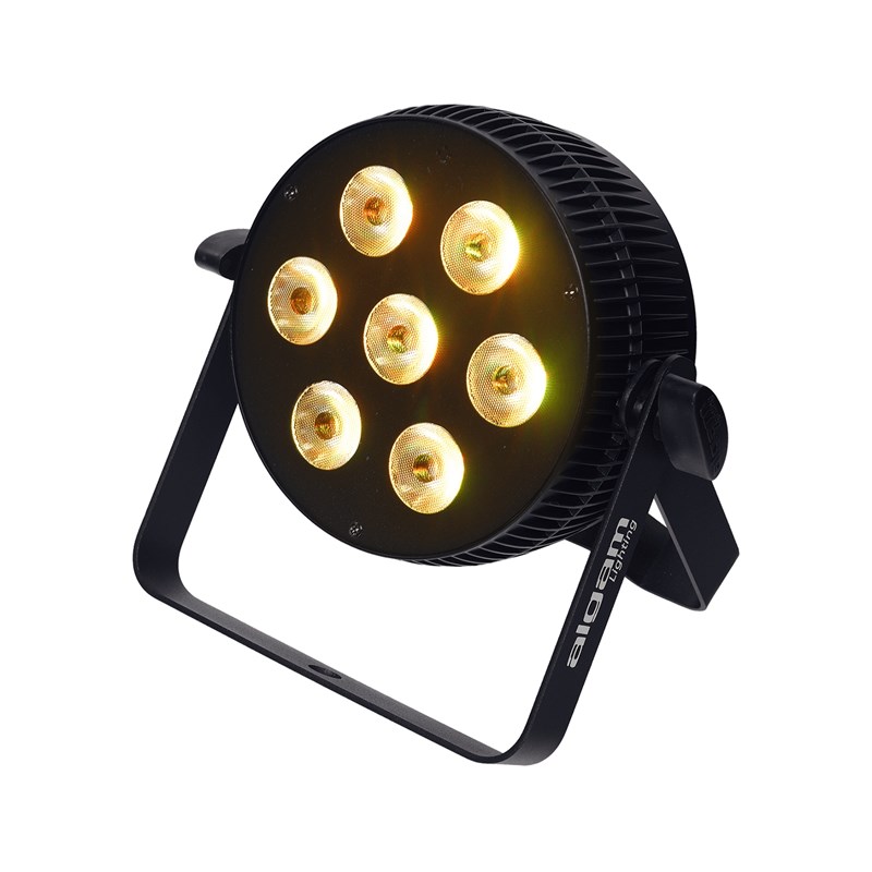 Projecteur LED RGBW 7x10W - DMX - lyre & télécommande - Light