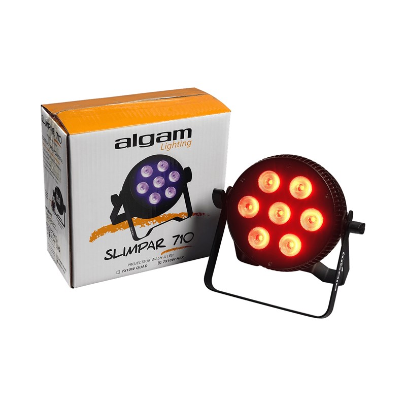 Projecteur PAR LED - 7x10W 6-en-1 RGBWAU eclairage