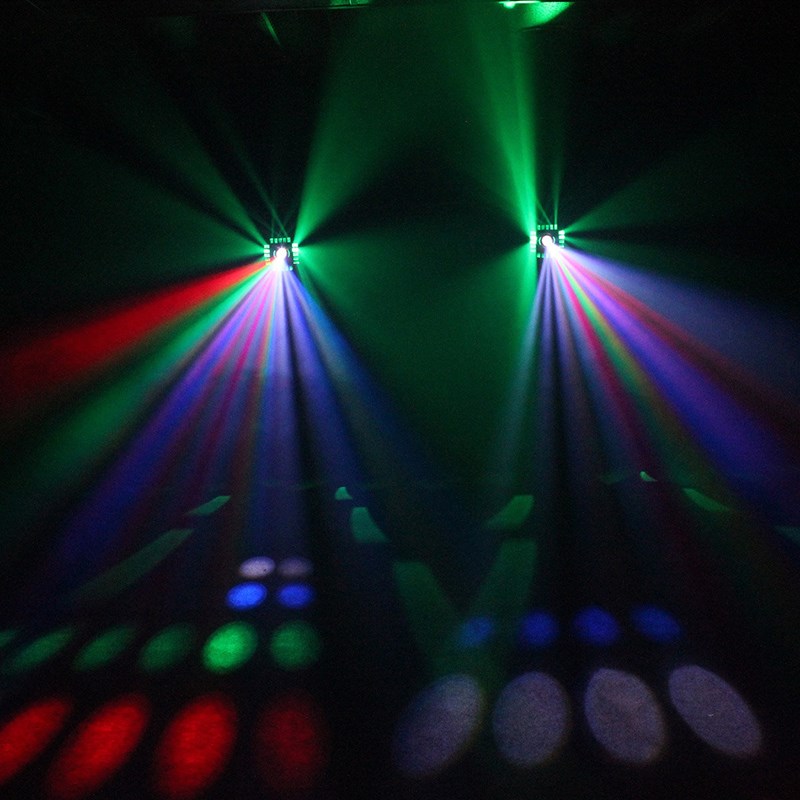 Jeu de lumière LED 3-en-1 - Derby, Moonflower & Strobe - BoomTone DJ - XTREM LED RGB