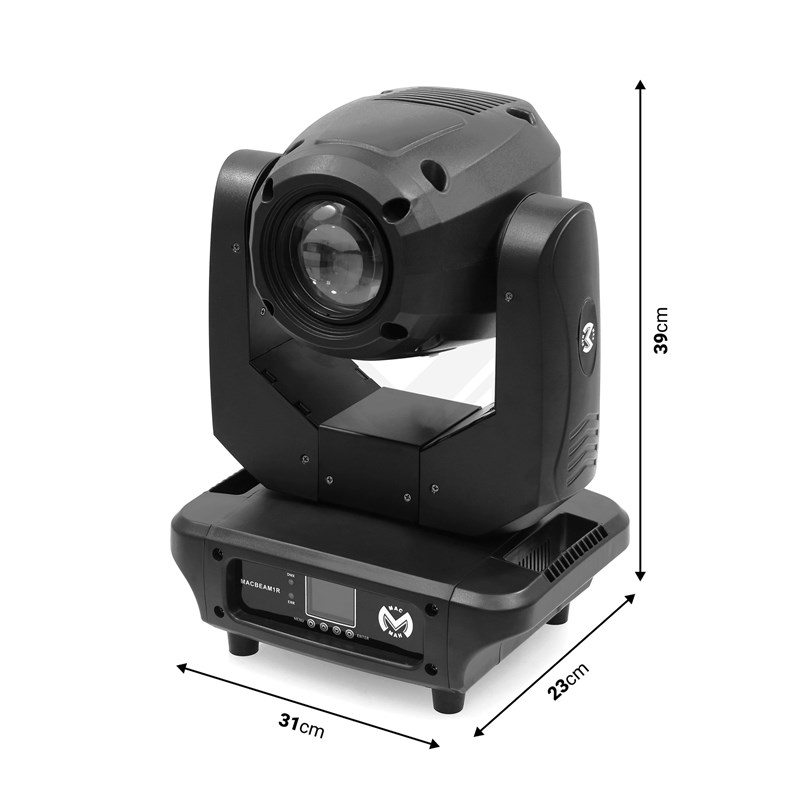 Lyre Beam LED 120W 12 couleurs - 11 Gobos DMX