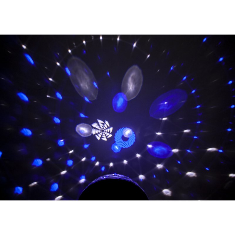 Effet lumière combiné Astro Gobo LED RGBW 2-en-1 - bleu