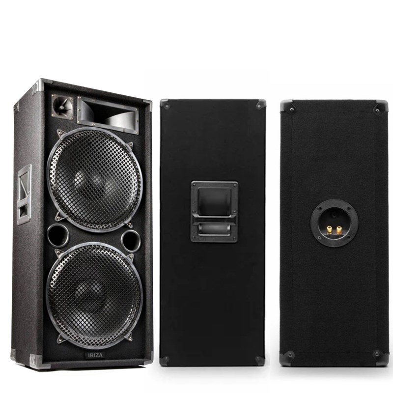 Pack 2 enceintes sono - Caisson 800W - 2 Projecteurs - 2 Machines à bullesSono DJ, Puissance 800W, C