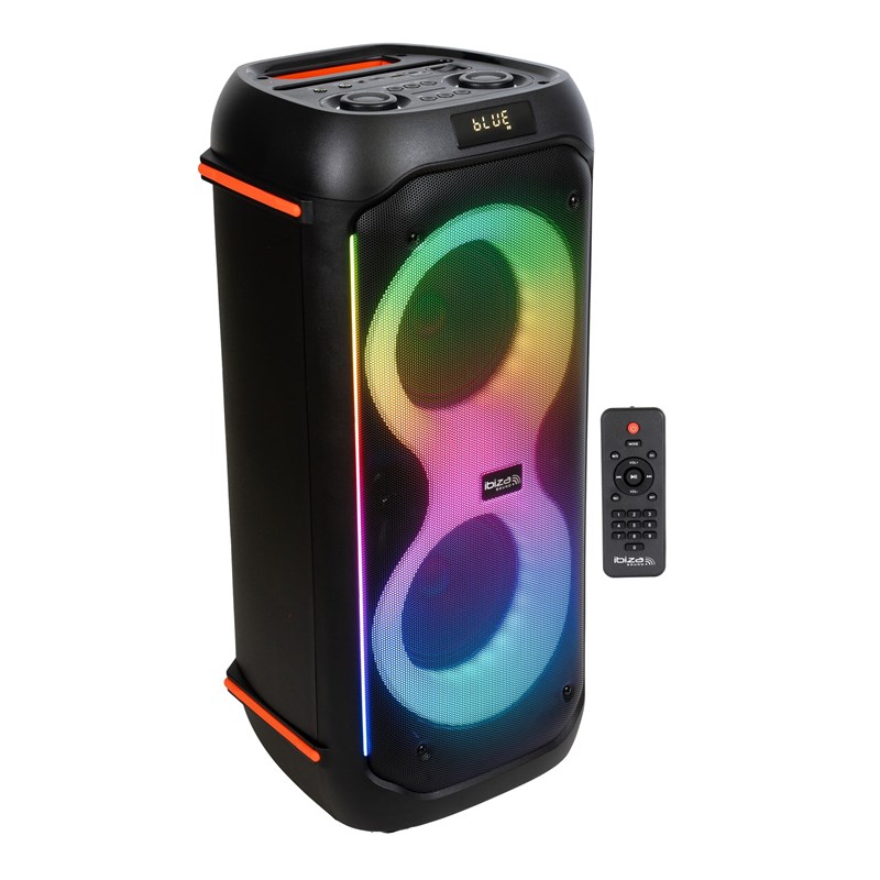 Enceinte Bluetooth autonome LED 2 x 6.5" 600W