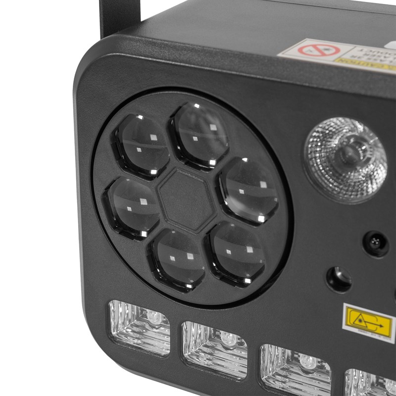 Jeu de lumière ultra-complet avec 6 effets Wash