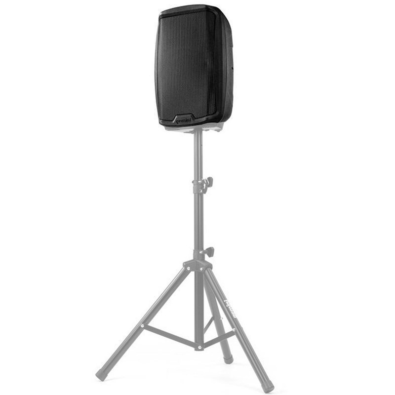 Enceinte active 12" 1500W Class D noir - sur pied