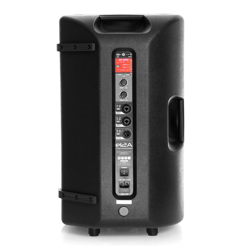 Enceinte amplifiée 12” - 1600W - DSP & Bluetooth - Elokance - e12A connectique