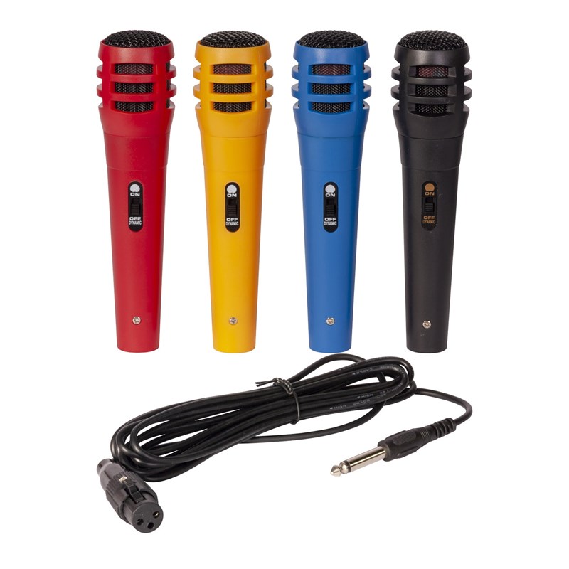 MICROPHONE SET 4PCS COLOR - EXCLU CONFO - DM500