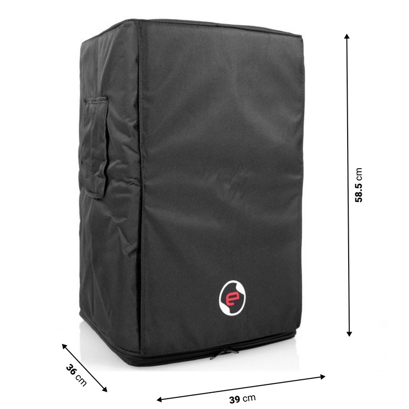 Housse de protection pour enceinte 12” - Noir - Elokance - ePro12A COVER dimensions