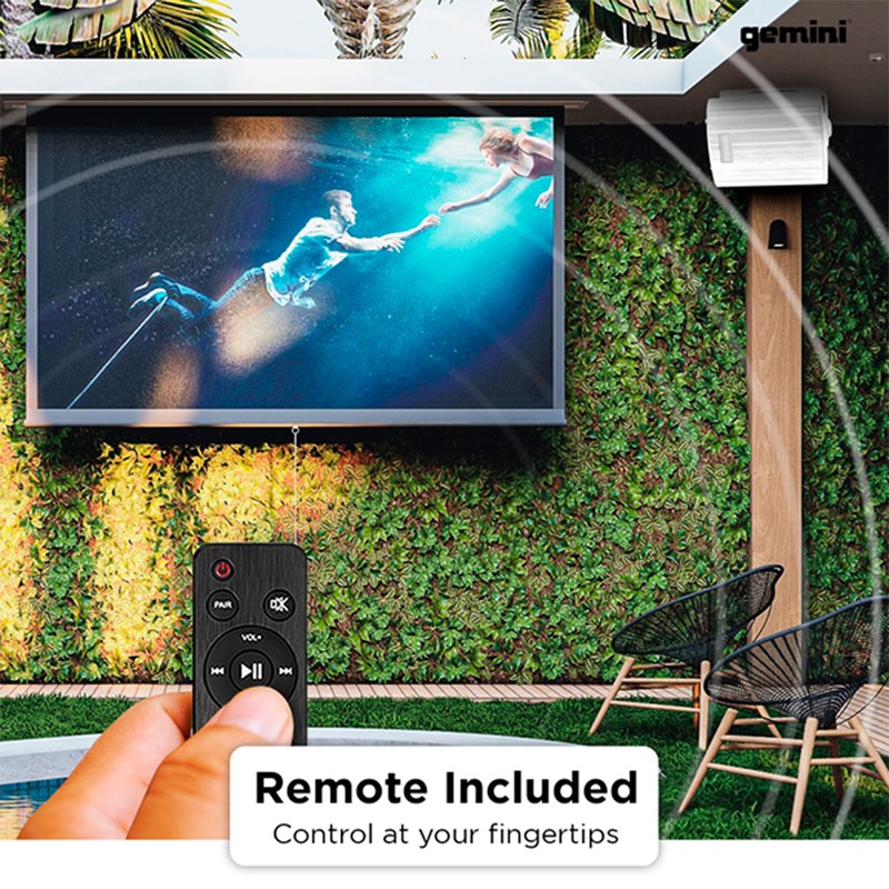 Paire d'enceintes extérieures Bluetooth - IP44 - 100W kit