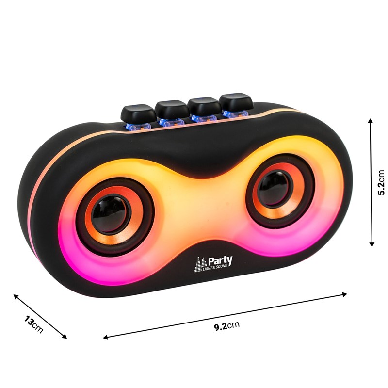 Enceinte Bluetooth lumineuse portable USB - dimensions