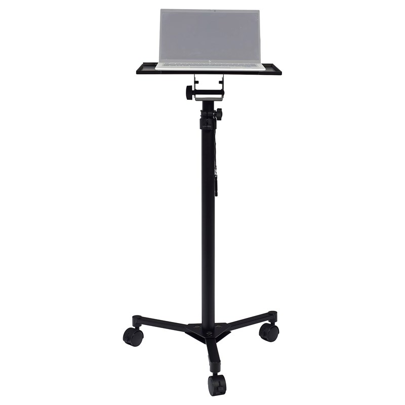 Support mobile ordinateur - Plateau inclinable réglable - face ALGAM AUDIO - SAA LSW