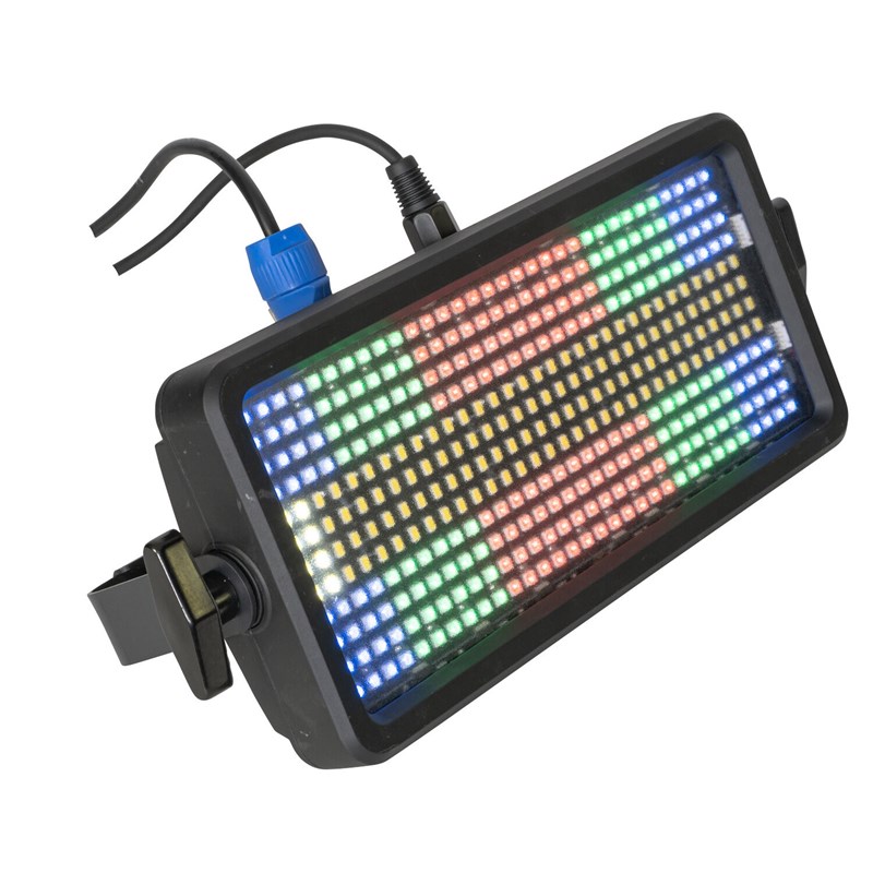 Stroboscope DMX 384 LED RGB+W couleurs - Powercon