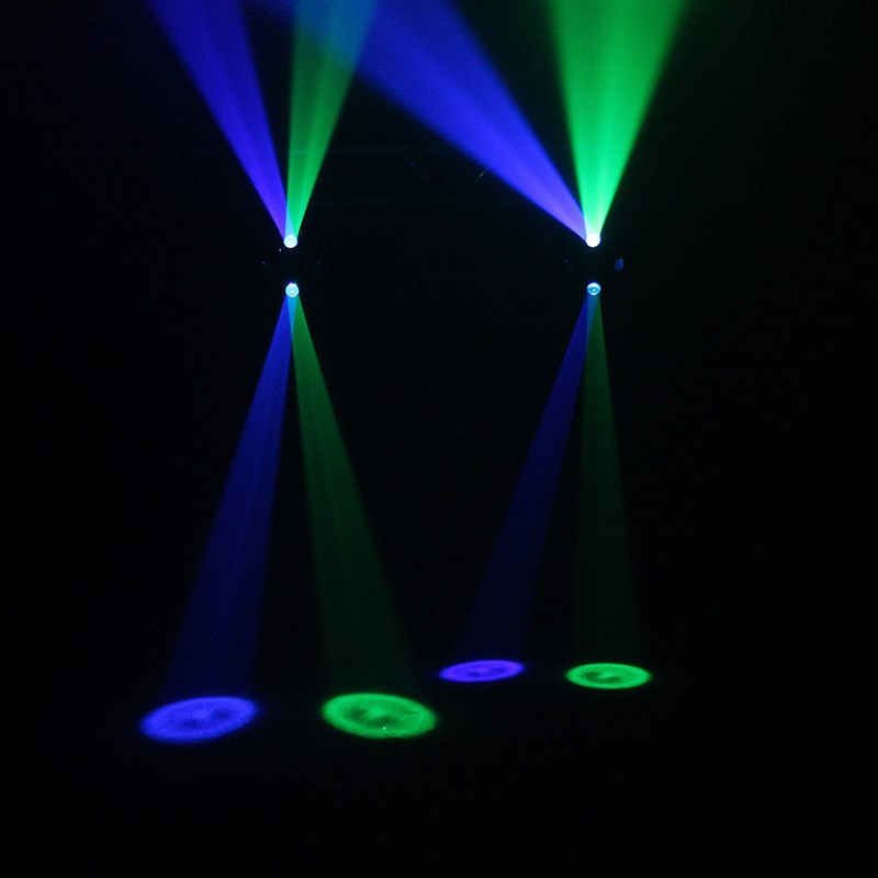 Effet LED RGBW Beam + strobe blanc - auto & DMX - Blinder Beam ambiance