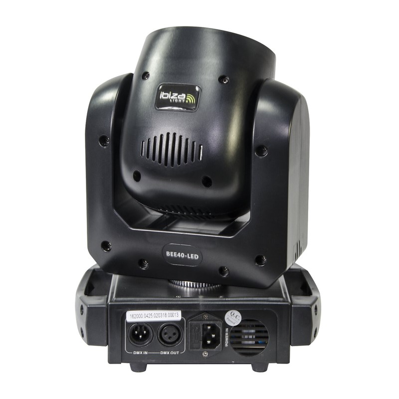 Lyre à effet beam 4 x 10W LED - connectiques