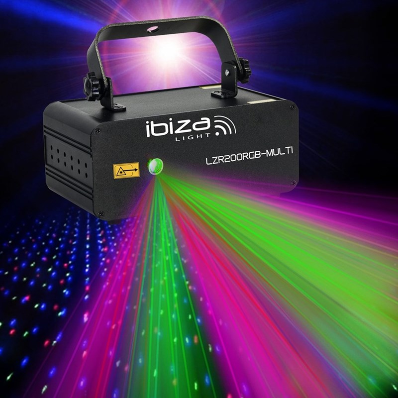 Laser RGB multipoints 200 mW multi-couleurs DMX