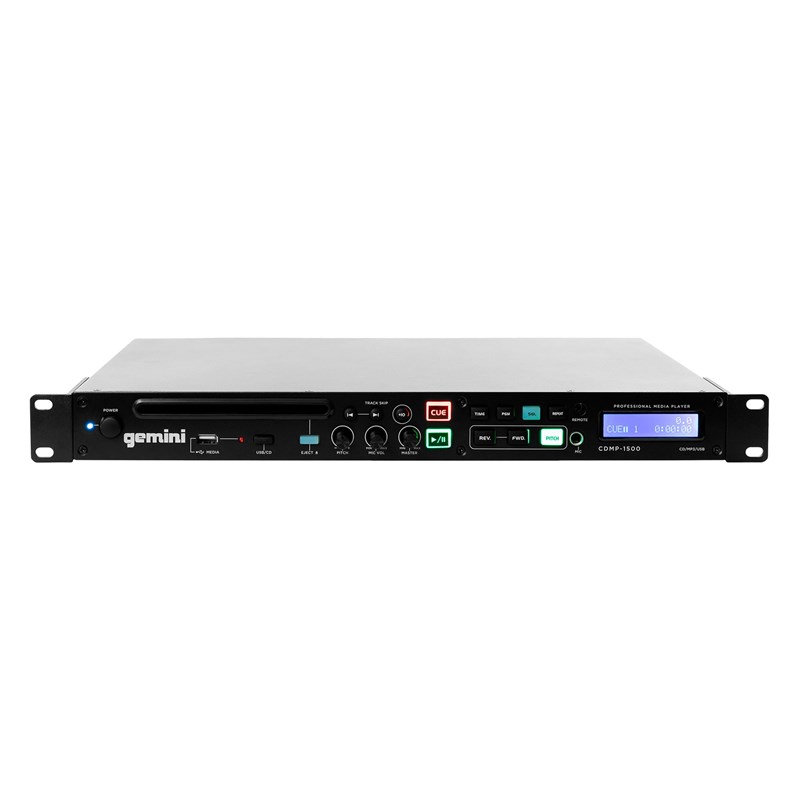 Lecteur CD MP3 USB rackable pro avec XLR - face