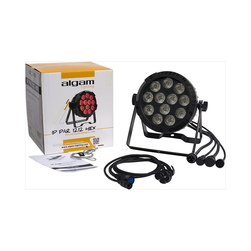 Projecteur PAR LED IP65 - 12 x 12W RGBWA-UV accessoires