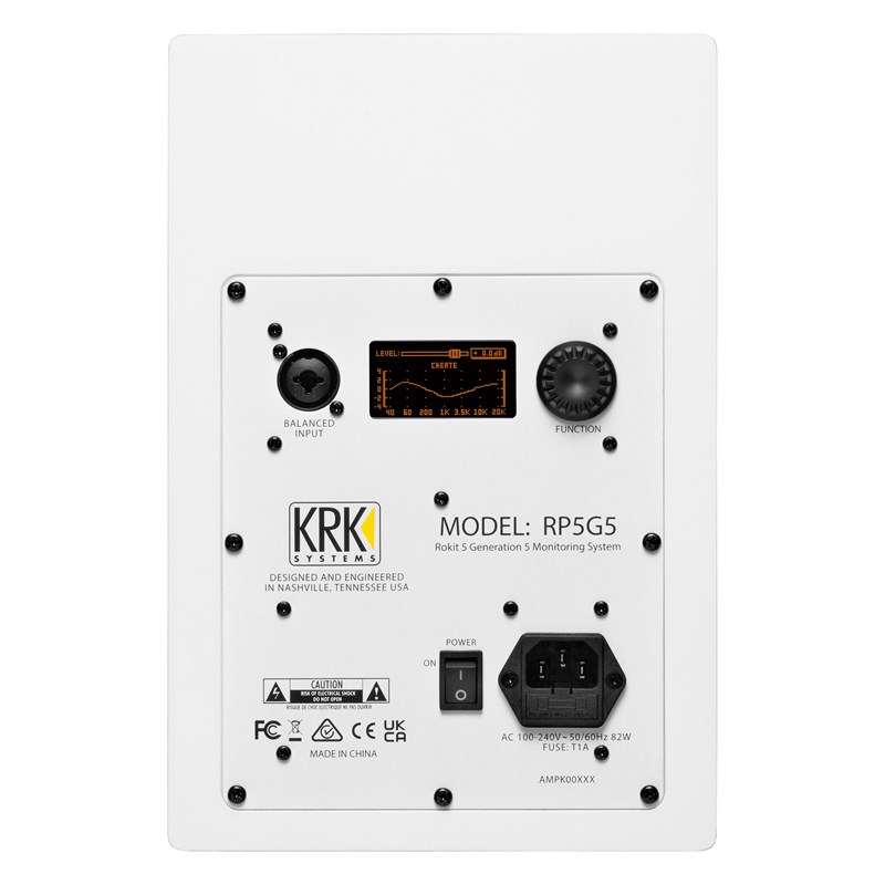 KRK RP5 G5 White limited (la pièce) arrière